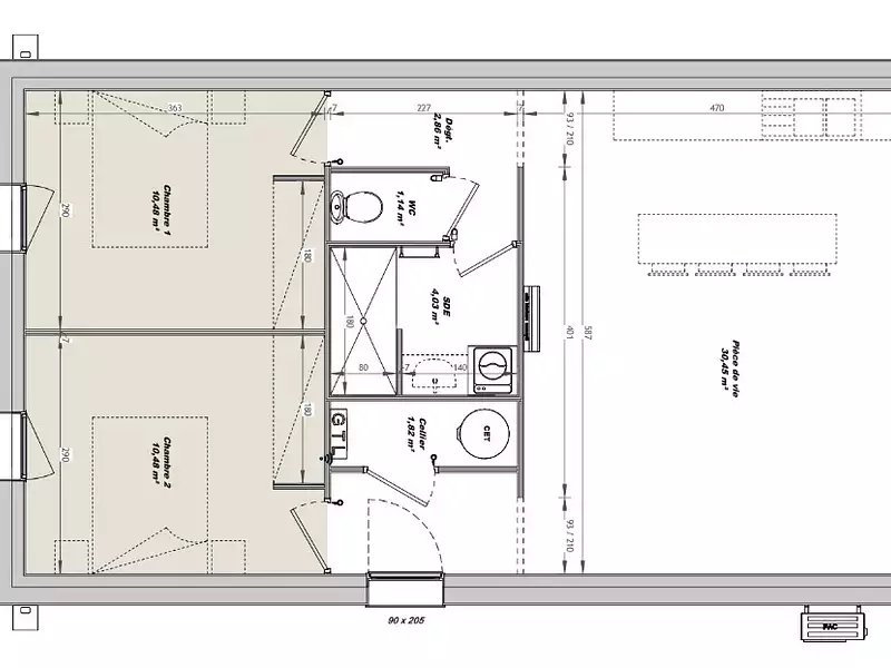 Maison neuve, 61 m² - Notre-Dame-de-Riez (85270)