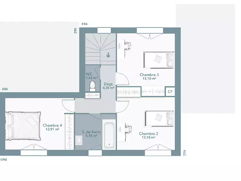 Maison neuve, 112 m² - Pouzolles (34480)