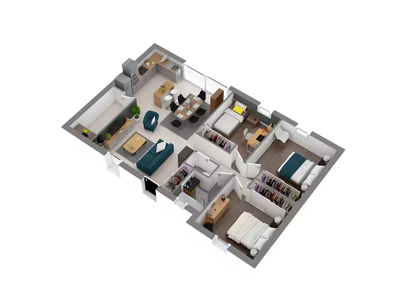 Maison neuve, 82 m² - Joué-sur-Erdre (44440)