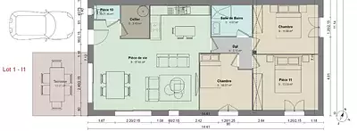 Maison neuve, 85 m²