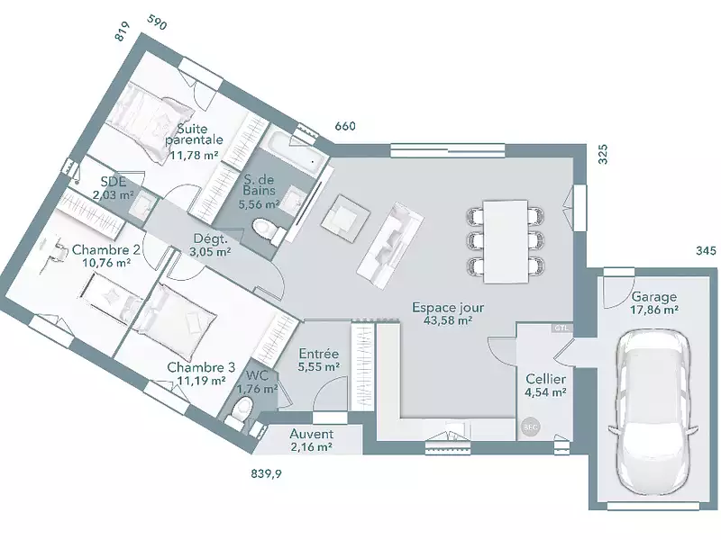Maison neuve, 100 m² - Lavaur (81500)