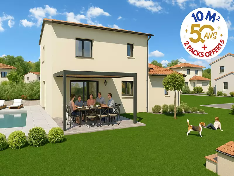 Maison neuve, 92 m² - Fareins (01480)