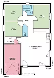 Maison neuve, 79 m²