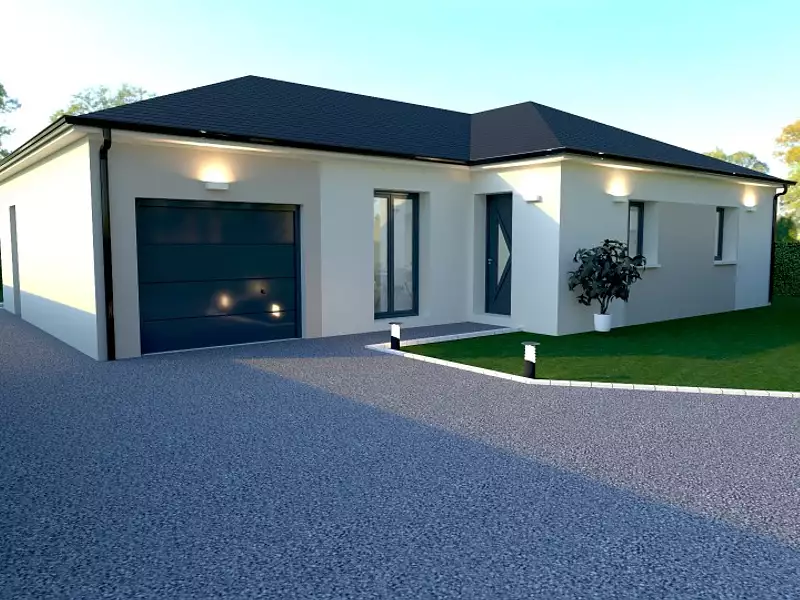 Maison neuve, 95 m² - Moulins en Bessin (14740)