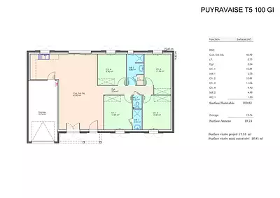 Maison neuve, 100 m²