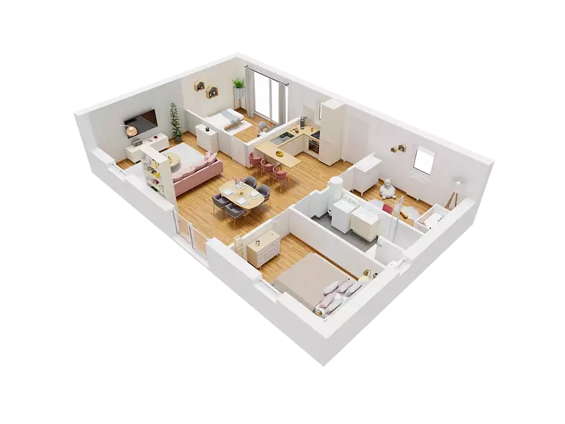 Maison neuve, 77 m² - Saint-Maurice-la-Clouère (86160)
