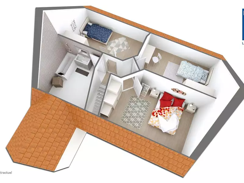 Maison neuve, 87 m² - Boullay-les-Troux (91470)