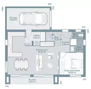 Maison neuve, 95 m²