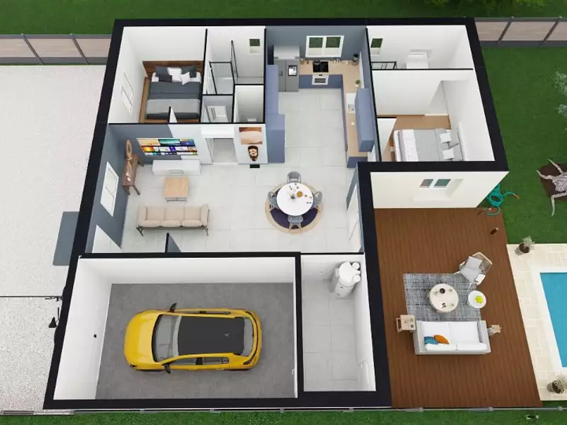 Maison neuve, 90 m² - Villabon (18800)