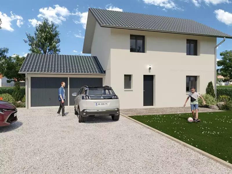 Maison neuve, 101 m² - Marcellaz-Albanais (74150)