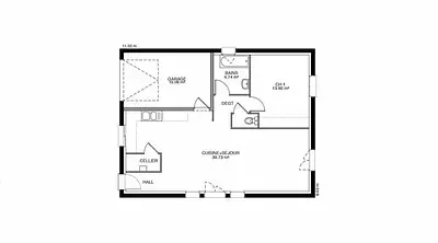 Maison neuve, 75 m²