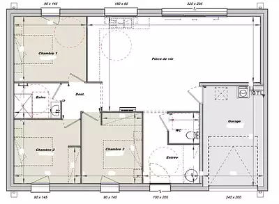 Maison neuve, 83 m²