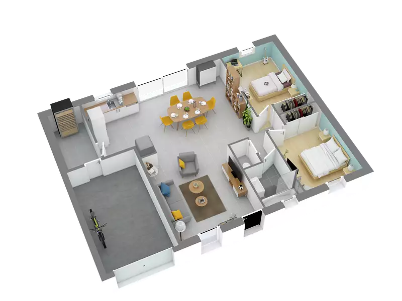 Maison neuve, 75 m² - Dordives (45680)