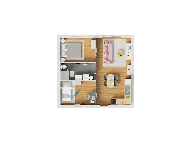 Maison neuve, 49 m² - Girolles (45120)