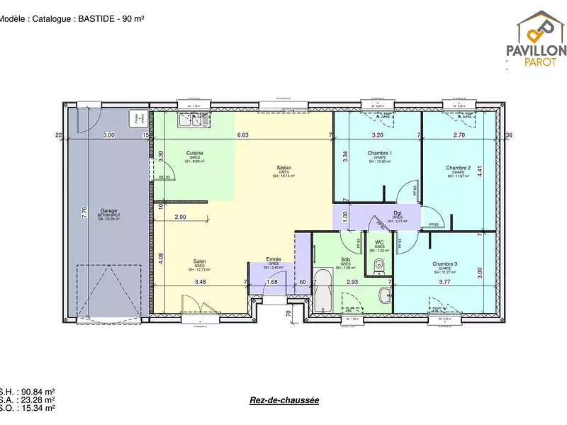 Maison neuve, 90 m² - La Porte du Der (52220)