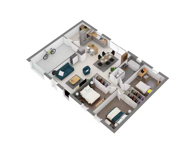Maison neuve, 82 m² - Sainte-Maure-de-Touraine (37800)