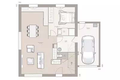 Maison neuve, 100 m²