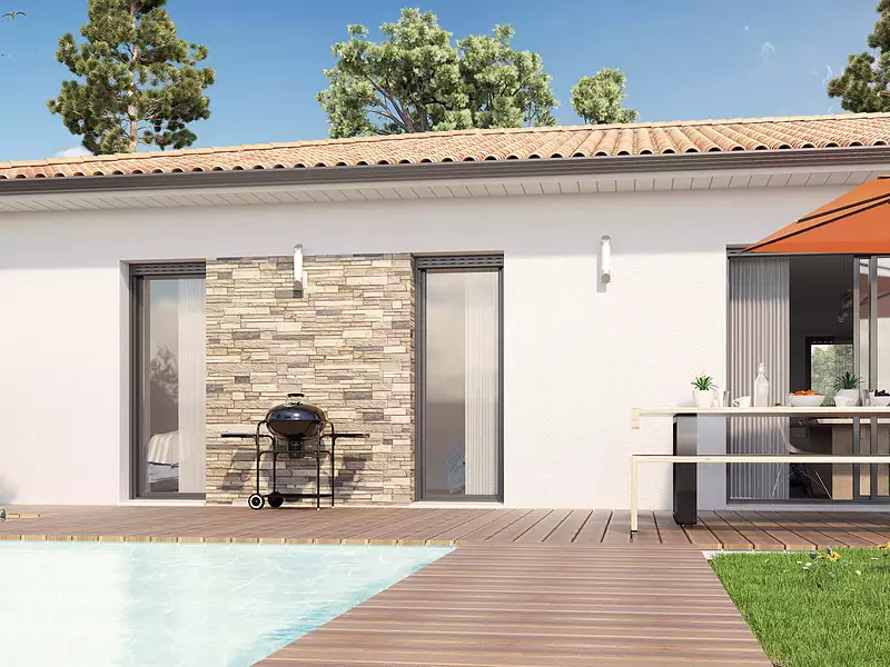 Maison neuve, 86 m² - Gastes (40160)