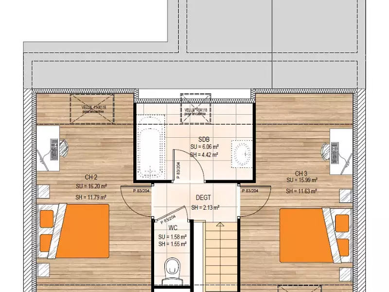 Maison neuve, 80 m² - Rablay-sur-Layon (49750)