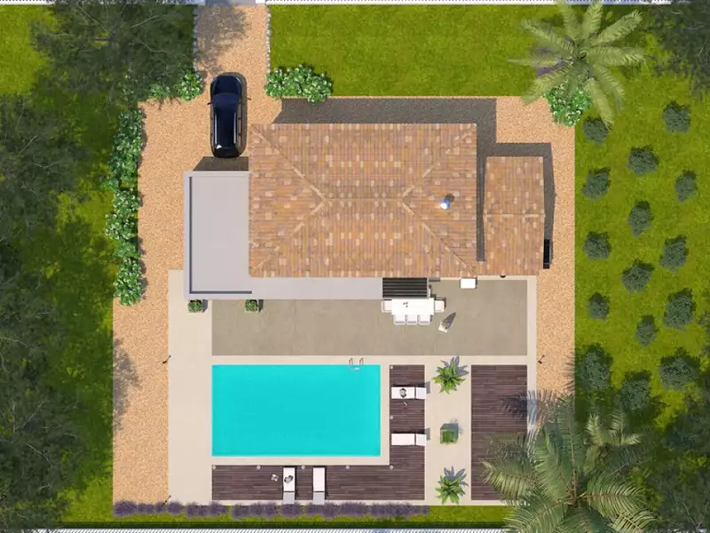 Maison neuve, 110 m² - Saint-Drézéry (34160)