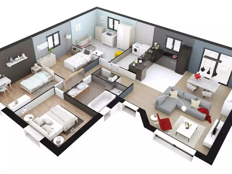 Maison neuve, 92 m² - Saint-Paër (76480)