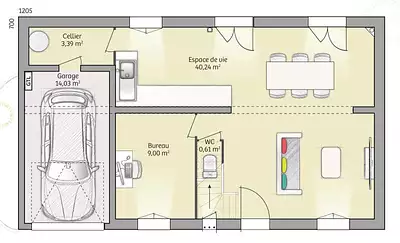 Maison neuve, 90 m²