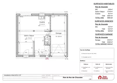 Maison neuve, 99 m²