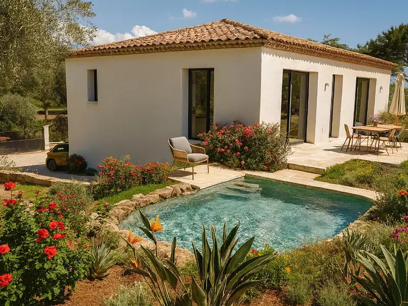 Maison neuve, 90 m² - Les Mayons (83340)