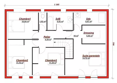 Maison neuve, 150 m²