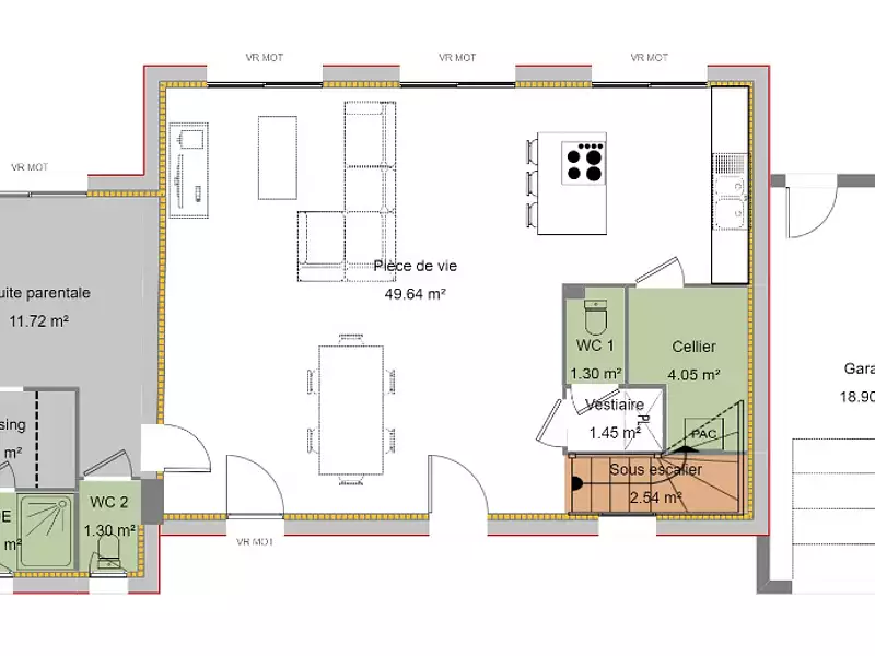 Maison neuve, 130 m² - Merville (31330)