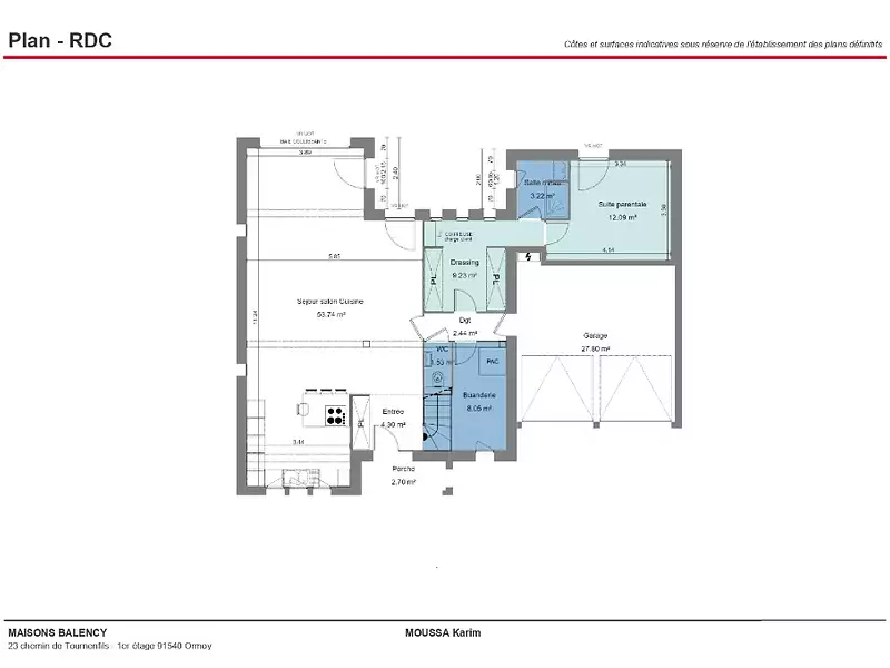 Maison neuve, 150 m² - Salins (77148)
