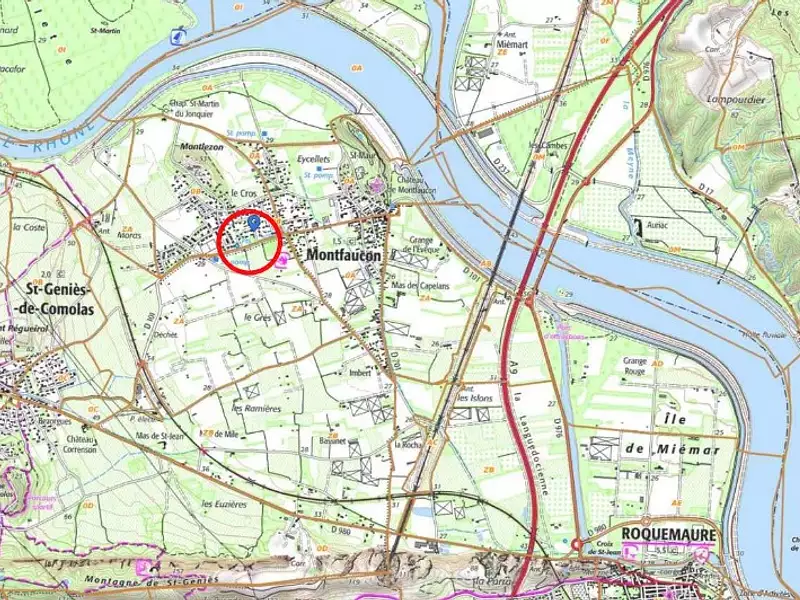 Terrain à bâtir, 409 m² - Montfaucon (30150)