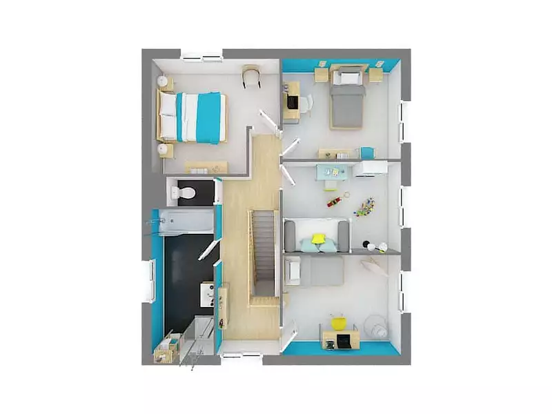 Maison neuve, 106 m² - Vallères (37190)