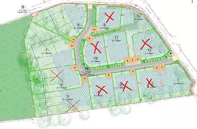 Terrain à bâtir, 728 m²