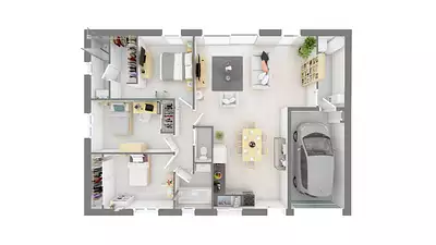 Maison neuve, 90 m²