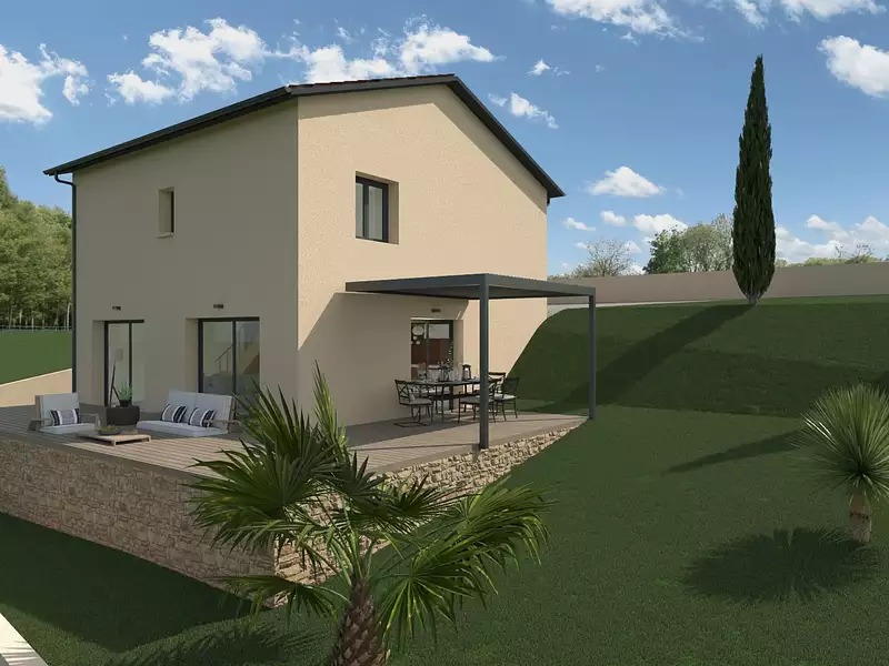 Maison neuve, 105 m² - Ville-sur-Jarnioux (69640)