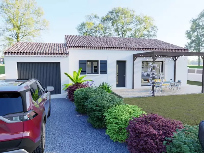 Maison neuve, 85 m² - Vallon-Pont-d'Arc (07150)