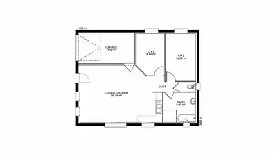 Maison neuve, 75 m²