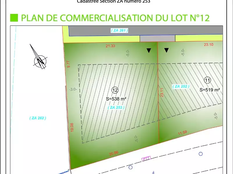Terrain à bâtir, 538 m² - Saint-Nazaire-sur-Charente (17780)