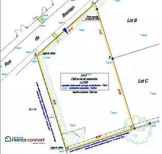 Terrain à bâtir, 779 m²