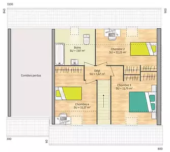 Maison neuve, 89 m²