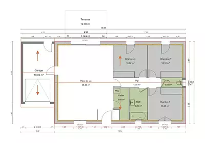 Maison neuve, 83 m²