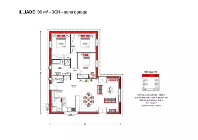 Maison neuve, 90 m²