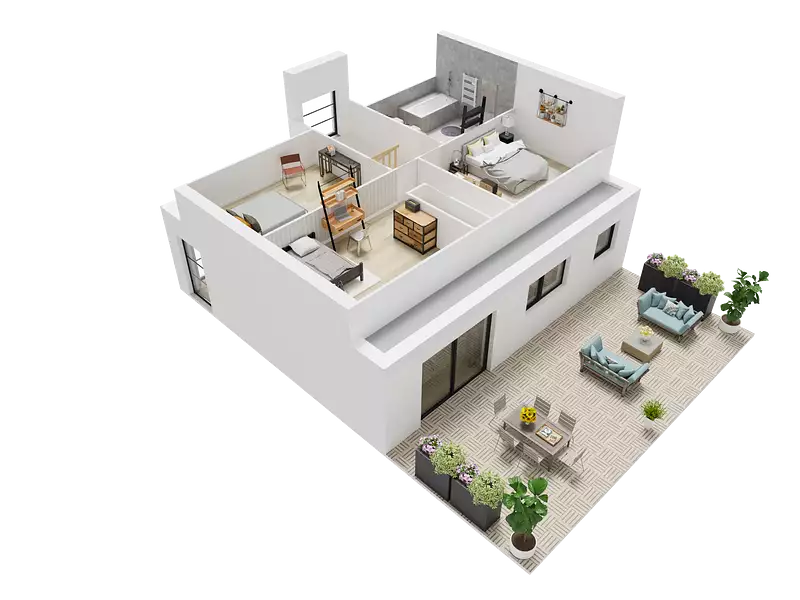 Maison neuve, 95,6 m² - Thaon (14610)