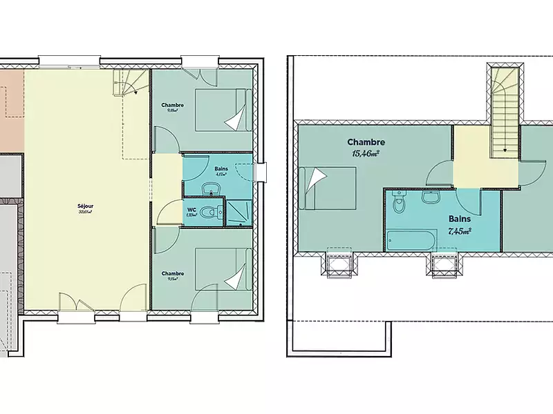 Maison neuve, 73 m² - Les Sièges (89190)