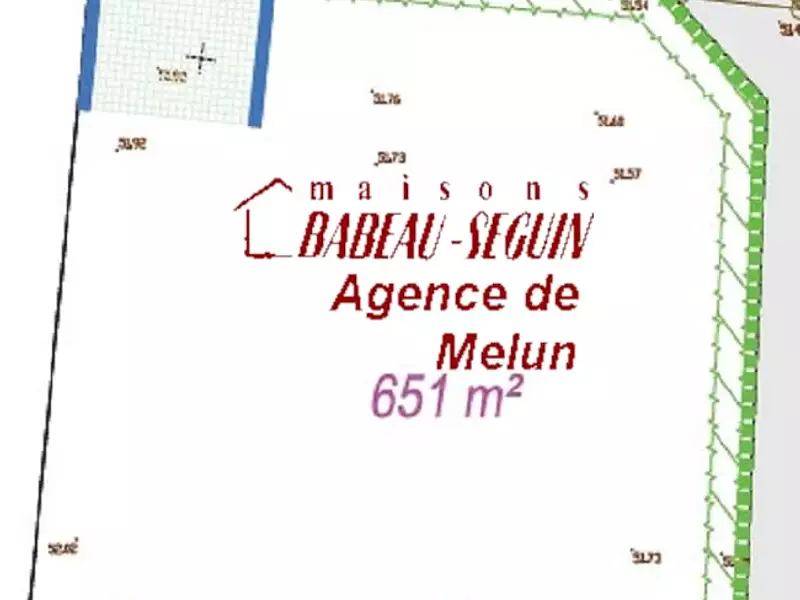 Terrain à bâtir, 651 m² - Boissettes (77350)