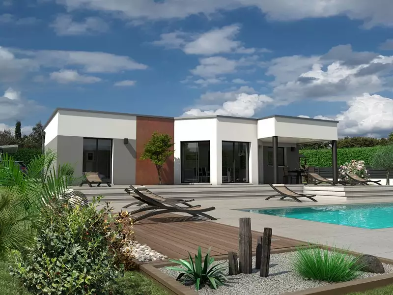 Maison neuve, 107 m² - Saint-Thibéry (34630)