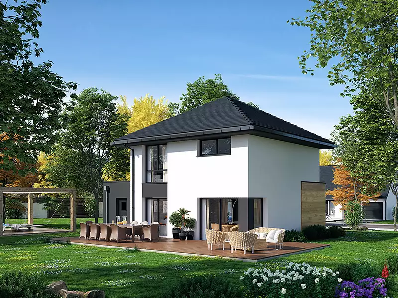 Maison neuve, 94,77 m² - Rouxmesnil-Bouteilles (76370)