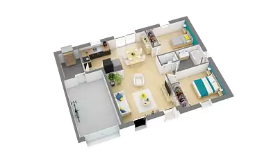 Maison neuve, 63 m²