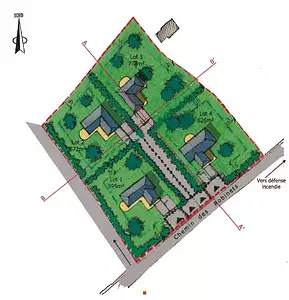 Terrain à bâtir, 672 m²